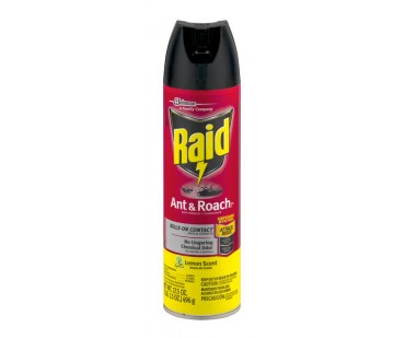 Raid Ant & Roach Spray Lemon Scent 17.5 Oz Spray Can