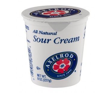 Axelrod Sour Cream 8 Oz Container