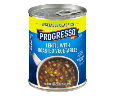 Progresso Gluten Free Vegetable Lentil With Roasted Vegetables Soup 19 Oz Can