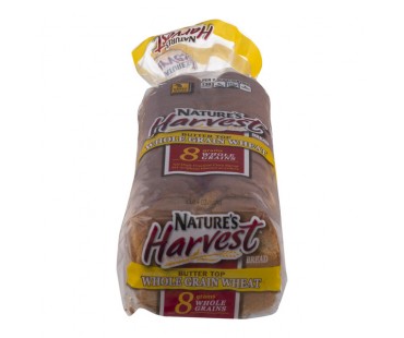 Nature's Harvest Butter Top Whole Grain Wheat Bread 20 Oz Loaf