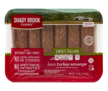 Shady Brook Farms Lean Turkey Sausage Sweet Italian 20 Oz Package
