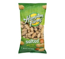 Hampton Farms Roasted Peanuts Salted 10 Oz Package
