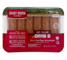 Shady Brook Farms Lean Turkey Sausage Hot Italian 20 Oz Package