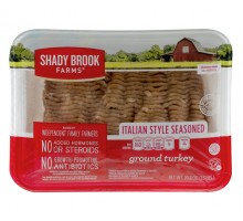 Shady Brook Farms Ground Turkey Italian Style Seasoned 20.8 Oz Package