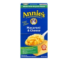 Annie's Macaroni And Cheese Pasta & Classic Mild Cheddar Mac And Cheese 6 Oz Box