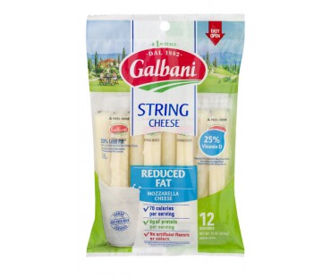 Galbani String Cheese Mozzarella Reduced Fat 12 Count 12 Oz Package