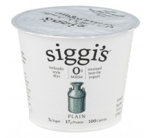 Siggi's Strained Non-Fat Yogurt Plain 5.3 Oz Cup