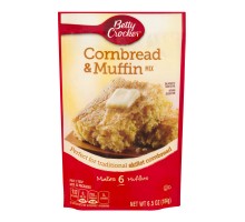 Betty Crocker Muffin Mix Cornbread And Muffin Mix Makes 6 Muffins 6.5 Oz Pouch