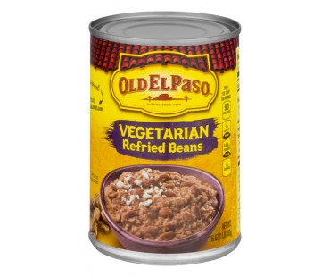 Old El Paso Vegetarian Refried Beans Can 16 Oz Can