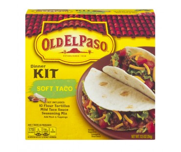 Old El Paso Soft Taco Dinner Kit 12.5 Oz Box