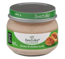 Beech-Nut Classics Stage 1 Chicken & Chicken Broth 2.5 Oz Jar
