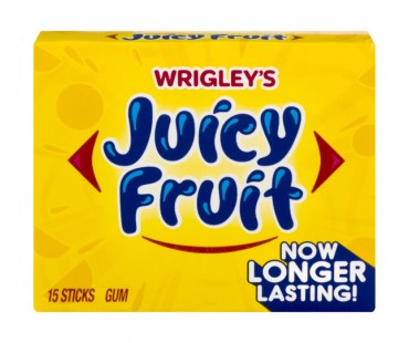 Juicy Fruit Gum Sticks 15 Count Pack