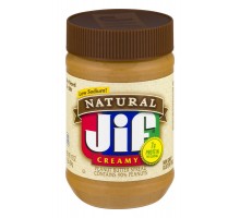 Jif Natural Creamy Peanut Butter 16 Oz Jar
