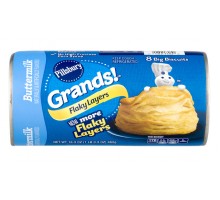 Pillsbury Grands! Refrigerated Flaky Layers Buttermilk Biscuits 8 Count 16.3 Oz Can 16.3 Oz Tube