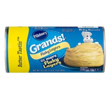 Pillsbury Grands! Refrigerated Flaky Layers Butter Tastin' Biscuits 8 Count 16.3 Oz Can 16.3 Oz Tube