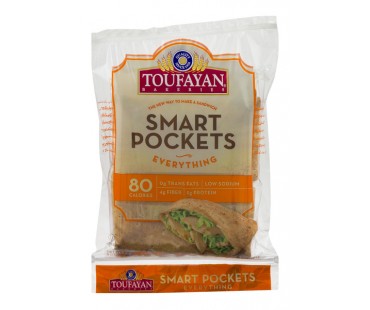 Toufayan Bakeries Smart Pockets Everything 6 Count Resealable Bag