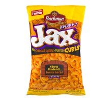 Bachman Jax Cheddar Cheese Puffed Curls 9.75 Oz Bag