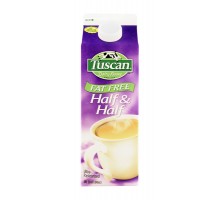 Tuscan Dairy Farms Ultra-Pasteurized Fat Free Half & Half 32 Fl Oz Carton