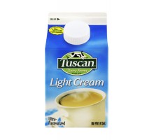 Tuscan Dairy Farms Ultra-Pasteurized Light Cream 1 Pint Carton