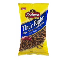 Bachman Thin'N Right Baked Pretzels 9 Oz Bag