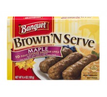 Banquet Brown'N Serve Sausage Links Maple 10 Ct 6.4 Oz Box