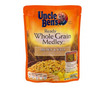 Uncle Ben's Ready Whole Grain Medley Brown & Wild 8.5 Oz Pouch