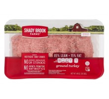 Shady Brook Farms 85% Lean 15% Fat Ground Turkey 48 Oz Package