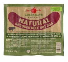 Applegate Naturals Natural Uncured Beef Hot Dog 10 Oz Package