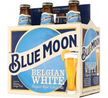 Blue Moon Belgian White Ale Beer 12 Fl Oz 6 Pack Glass Bottle