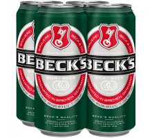 Beck's Beer 16 Fl Oz 4 Pack Cans