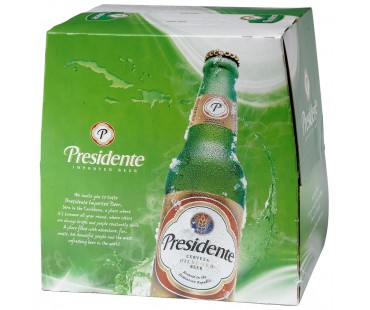 Presidente Pilsner Beer 12 Fl Oz 12 Pack Bottle