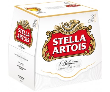 Stella Artois Lager Beer 11.2 Fl Oz 12 Pack Bottle