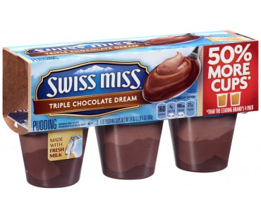 Swiss Miss Triple Chocolate Dream Pudding 24 Oz Sleeve