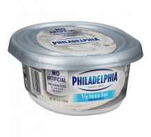 Kraft Philadelphia Reduced Fat Cream Cheese Spread 8 Oz Plastic Tub