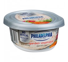 Kraft Philadelphia Garden Vegetable Cream Cheese Spread 7.5 Oz Plastic Tub