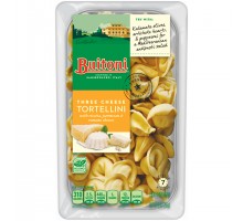 Buitoni Freshly Made. Filled With Creamy Ricotta, Aged Parmesan And Romano Cheeses Three Cheese Tortellini 9 Oz Tray