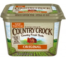 Shedd's Spread Country Crock Original 40% Vegetable Oil Spread 45 Oz Plastic Tub