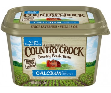 Shedd's Spread Country Crock Calcium Plus Vitamin D 32% Vegetable Oil Spread 15 Oz Plastic Tub