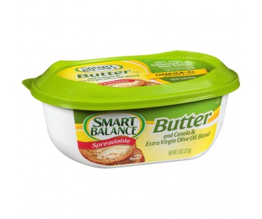 Smart Balance Spreadable Canola & Extra Virgin Olive Oil Blend Butter 7.5 Oz Plastic Tub
