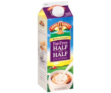 Land O Lakes Fat-Free Half & Half 16 Fl Oz Carton