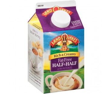 Dairy Fat-Free Half & Half 16 Oz Carton