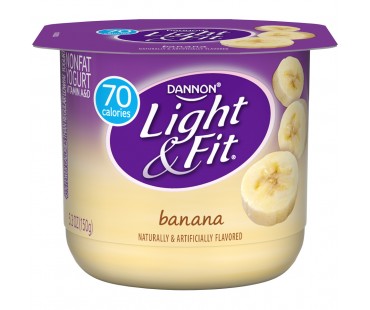 Light & Fit Banana Nonfat Yogurt 5.3 Oz Cup
