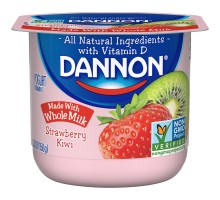 Dannon Whole Milk Strawberry Kiwi Yogurt 5.3 Oz Cup Dannon Whole Milk Strawberry Kiwi Yogurt 5.3 Oz Cup