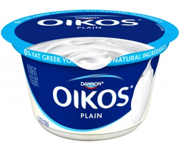 Oikos Greek Plain Nonfat Yogurt 5.3 Oz Cup
