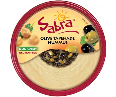 Sabra Olive Tapenade Hummus Dip 10 Oz Plastic Tub
