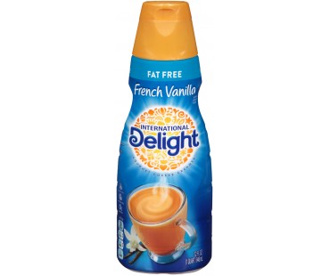 International Delight French Vanilla Fat Free Coffee Creamer 32 Fl Oz Plastic Bottle