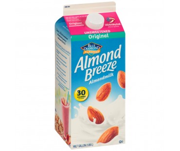 Blue Diamond Almond Breeze Almond Breeze Unsweetened Original Almondmilk 64 Fl Oz Carton