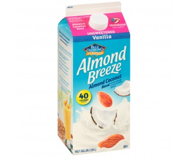 Blue Diamond Almond Breeze Almond Breeze Unsweetened Vanilla Almond Coconut Almondmilk 64 Fl Oz Carton