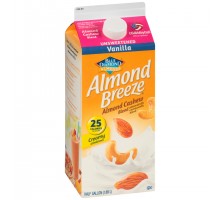 Blue Diamond Almond Breeze Vanilla Almond Cashew Unsweetened Almondmilk 64 Fl Oz Carton