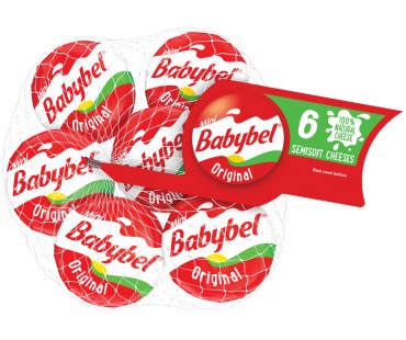 Mini Babybel Original Semisoft Cheese 6 Ct Bag